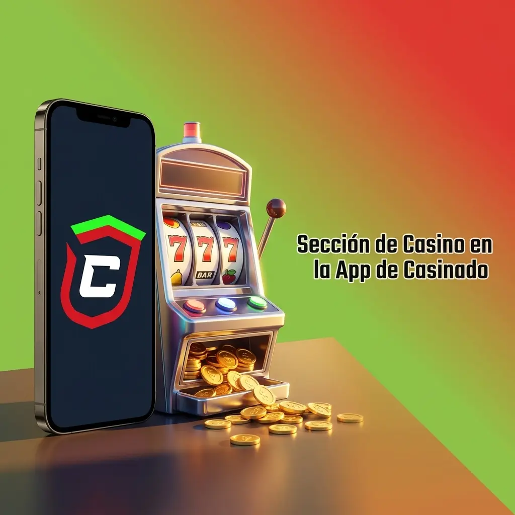 Sección de casino en la app de Casinado con más de 4.000 juegos organizados por categorías para móvil